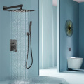 Matte Black Bathroom Shower Wall Mounted Faucet